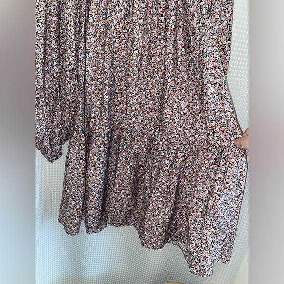 Women’s‎ H&M floral oversized balloon sleeves boho dress size medium - Picture 6 of 10